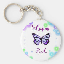 Lupus butterfly keychain