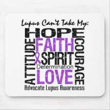 Lupus Can't Take My Hope Collage Mouse Mat