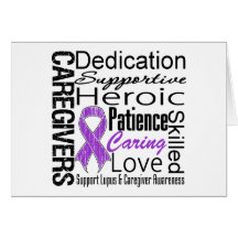 Lupus Caregivers Collage Greeting Cards
