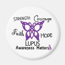 Lupus Celtic Butterfly 3 Refrigerator Magnet