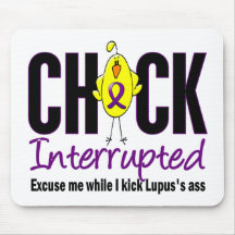 Lupus Chick Interrupted Mouse Mat