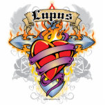 Lupus Cross & Heart photo sculptures