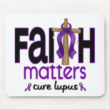 Lupus Faith Matters Cross 1 Mousepad