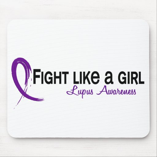 Lupus Fight Like A Girl 6.3 Mouse Pads