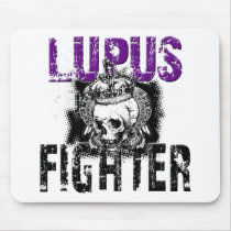 Lupus Fighter with Skull mousepads