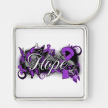 Lupus Hope Garden Ribbon Key Chain