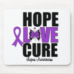 Lupus Hope Love Cure Mouse Mats