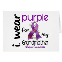 Lupus I WEAR PURPLE FOR MY GRANDMOTHER 43 Greeting Card