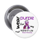 Lupus I WEAR PURPLE FOR MY MOTHER-IN-LAW 43 Button