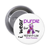 Lupus I WEAR PURPLE FOR MY MOTHER-IN-LAW 43 Button