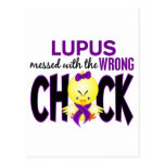 Lupus Messed With The Wrong Chick Postcard