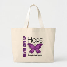 Lupus Never Give Up Hope Butterfly 4.1 Bag