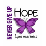 Lupus Never Give Up Hope Butterfly 4.1 t-shirts