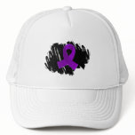 Lupus Purple Ribbon With Scribble hats
