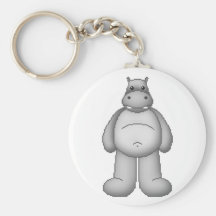 Lura's Critter Plump Hippo Key Chains