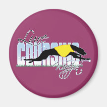 Lure Coursing Whippet Fridge Magnet