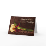Luscious Iris Wedding Greeting Card
