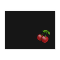 Luscious Retro Cherries Postcard