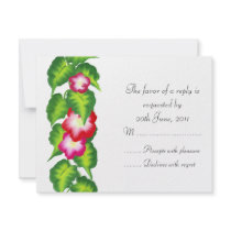 Lush Floral Wedding RSVP Card