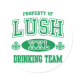 Lush Irish Drinking Team stickers
