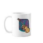 lute and fruit design mugs