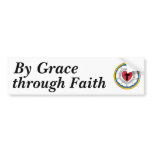 Luther's Seal, By Grace, through Faith bumper stickers