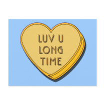LUV U LONG TIME Postcard