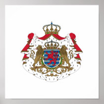 Luxembourg Coat of Arms Poster
