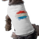 Luxembourg Flag; Circles Doggie T Shirt