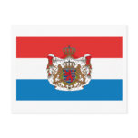 Luxembourg Flag w COA Postcard