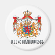 Luxemburg Coat of Arms Fridge Magnet