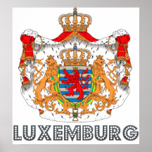 Luxemburg Coat of Arms Posters