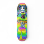 "Luxie" Rainbow Cyber Goth Faerie Skate Board skateboards