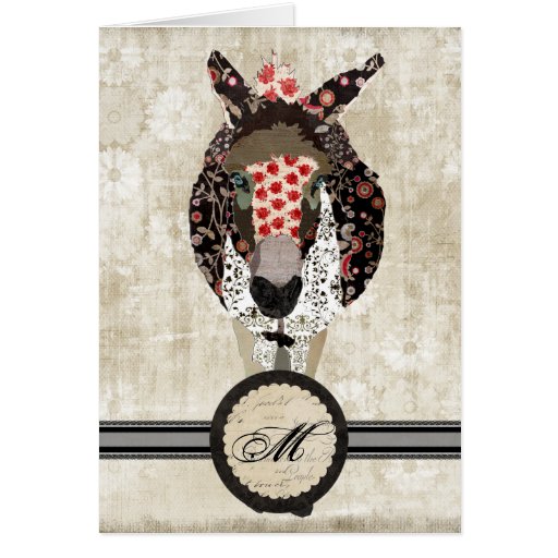 Luxury Moses Monogram Notecard