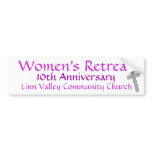 LVCC Women's Retreat Bumper Sticker bumper stickers