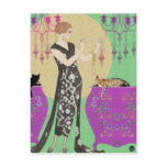 Lydia & Bengal in Fuchsia and Green postcards