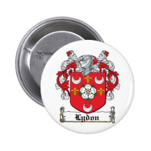 Lydon Family Crest Pinback Button