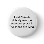 Lying Sheep Button
