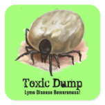 Lyme Disease Bewareness Toxic Dump Sticker