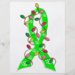 Lyme Disease Christmas Lights Ribbon Personalized Flyer