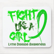 Lyme Disease Fight Like A Girl 5.3 Mousepad