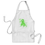 Lyme Disease Floral Swirls Ribbon Apron