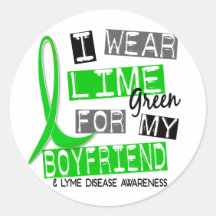 Lyme Disease I Wear Lime Green For My Boyfriend 37 Stickers