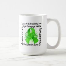 Lyme Disease Inspirations Spiral Ribbon Coffee Mugs