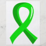 Lyme Disease Lime Green Ribbon 3 Full Colour Flyer