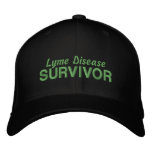 Lyme Disease Survivor embroidered hats