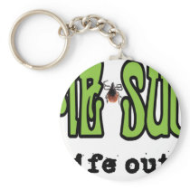 Lyme Sucks Key Chain
