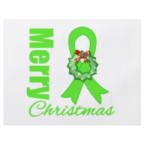 Lymphoma Awareness Merry Christmas Ribbon Flyers