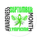 Lymphoma Awareness Month stickers