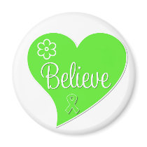 Lymphoma Believe Heart Magnet